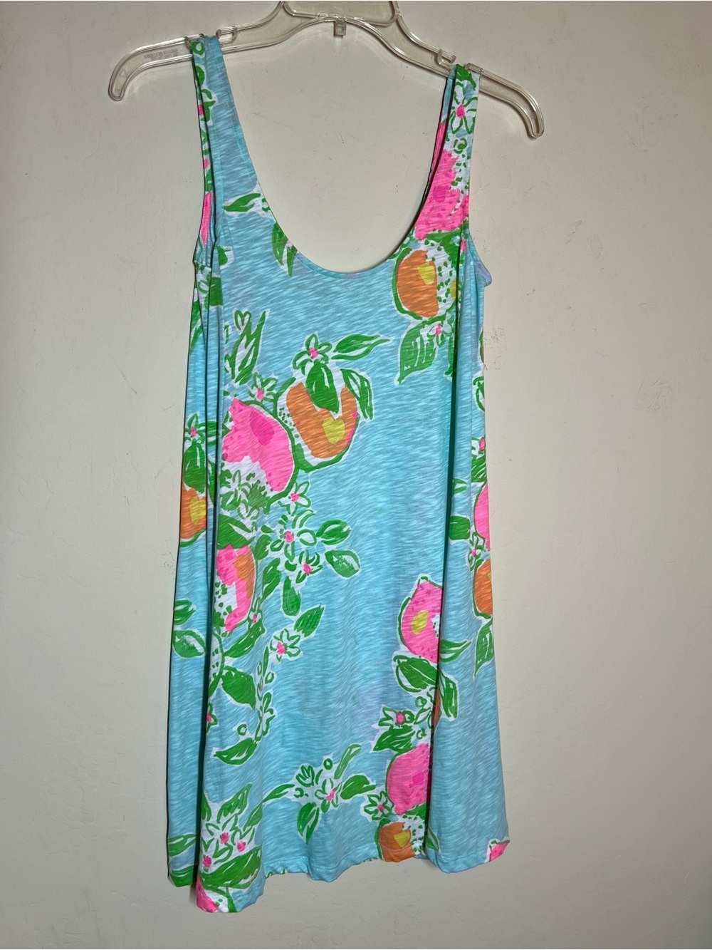 Lilly Pulitzer Light Blue Floral Fruit Swim Coverup